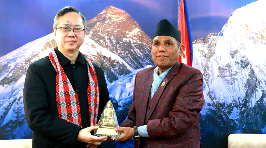 राष्ट्रिय सभा अध्यक्षसँग चिनियाँ राजदूतको बिदाइ भेट