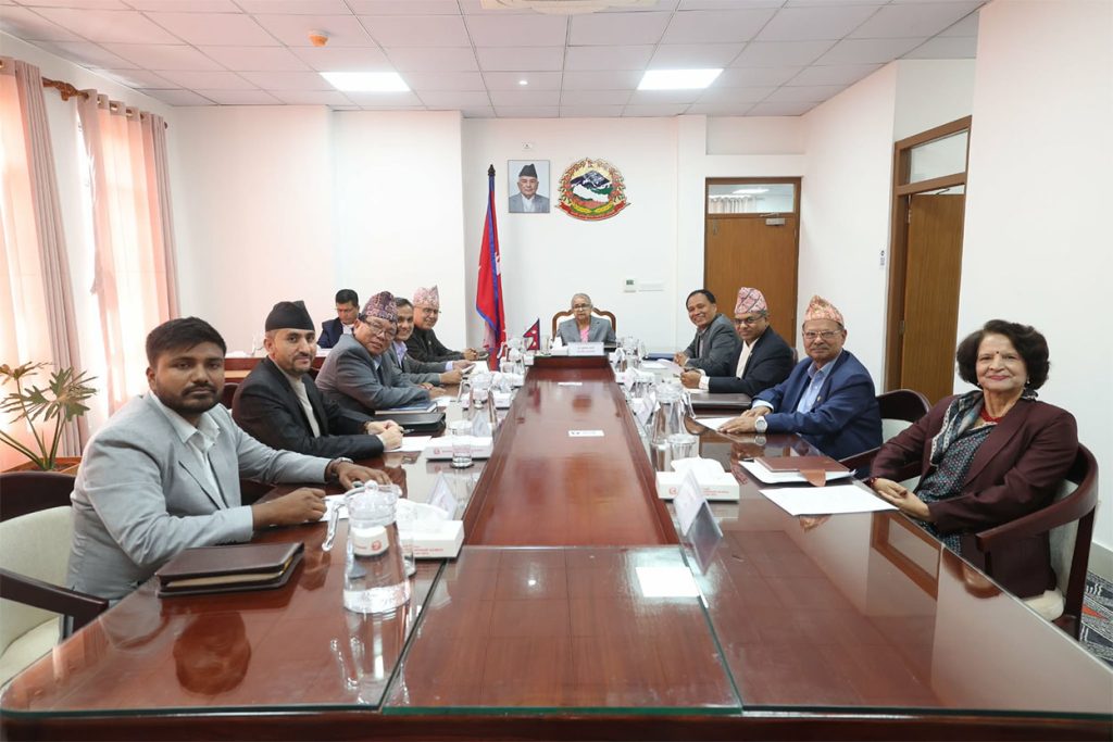 नेपाल विशेष सेवा ऐनसम्बन्धी अध्यादेश जारी गर्न राष्ट्रपतिसमक्ष सिफारिस