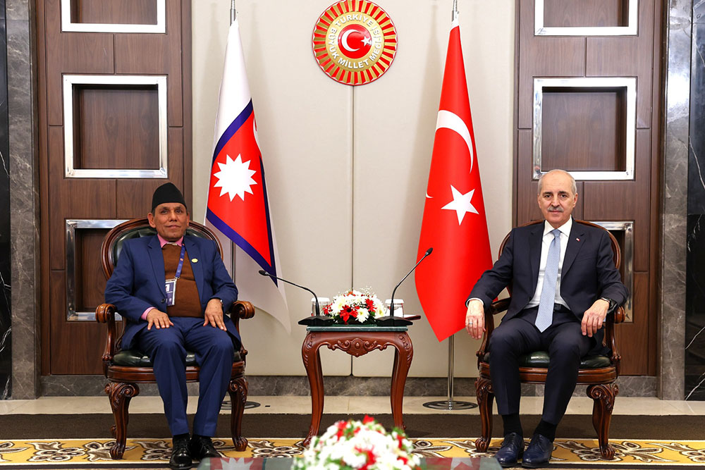 राष्ट्रिय सभा अध्यक्ष दाहाल र टर्कीका सभामुख कुर्तुल्मुसबीच शिष्टाचार भेटवार्ता
