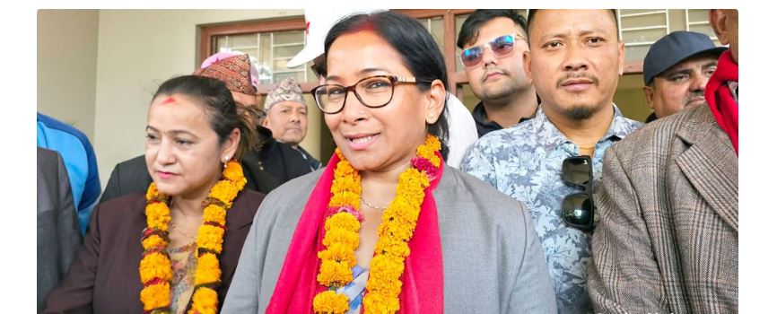 चितवन– ३ बाट रेणु दाहालको उम्मेदवारी दर्ता